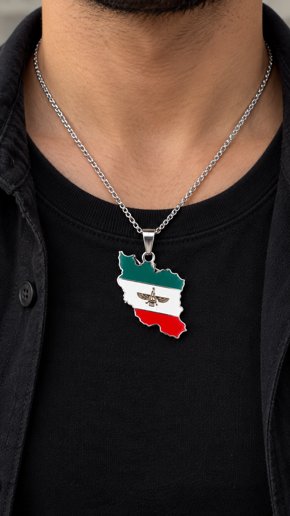گردنبند  ایران با طرح فروهر